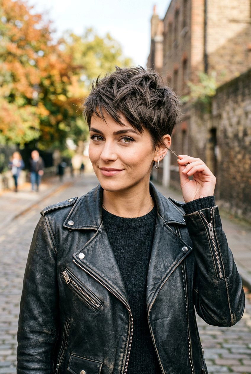 Choppy Pixie Cut - 20 low maintenance haircut for naturally gray women - 20 low maintenance haircut for naturally gray women