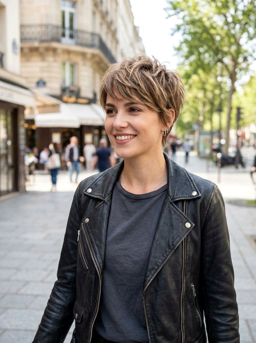 Choppy Pixie Cut - 20 soft goth haircut ideas - 20 soft goth haircut ideas