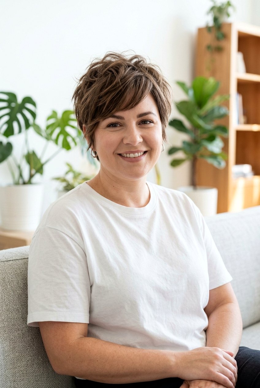 Choppy Pixie Cut For Round Face - 20 flattering pixie for round face - 20 flattering pixie for round face