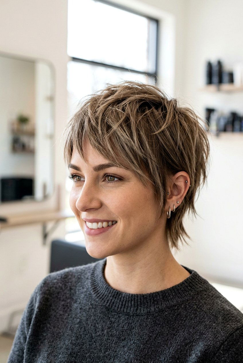 Choppy Pixie For Straight Hair - 20 short straight hairstyles - 20 short straight hairstyles