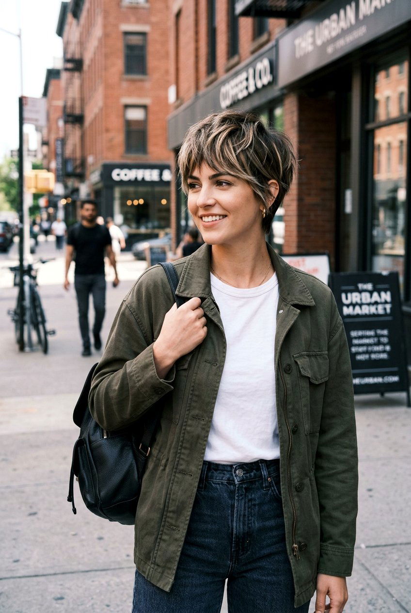 Choppy Pixie Haircut With Balayage Color - 20 balayage on pixie haircut - 20 balayage on pixie haircut