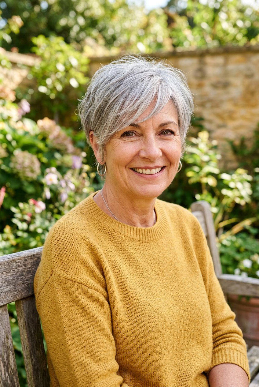 Choppy Pixie With Side Swept Fringe - 20 side swept fringe for women over 50 - 20 side swept fringe for women over 50
