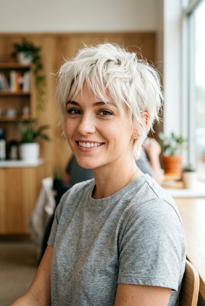 Choppy Platinum Pixie Haircut - 20 platinum pixie haircut - 20 platinum pixie haircut