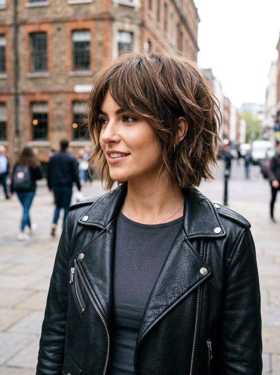 Choppy Razor Cut Layered Bob - 20 short razor haircut for women - 20 short razor haircut for women