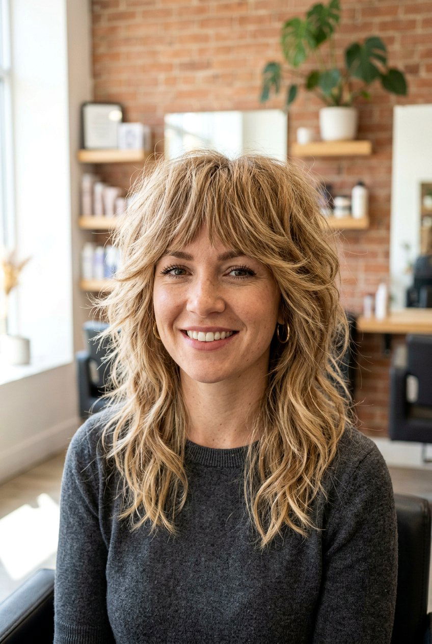 Choppy Razored Shag - 20 razored haircut for women - 20 razored haircut for women