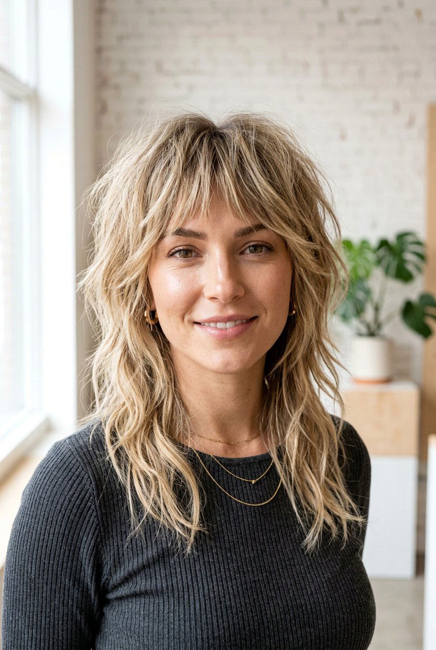 Choppy Shag - 20 shag haircuts for women - 20 shag haircuts for women