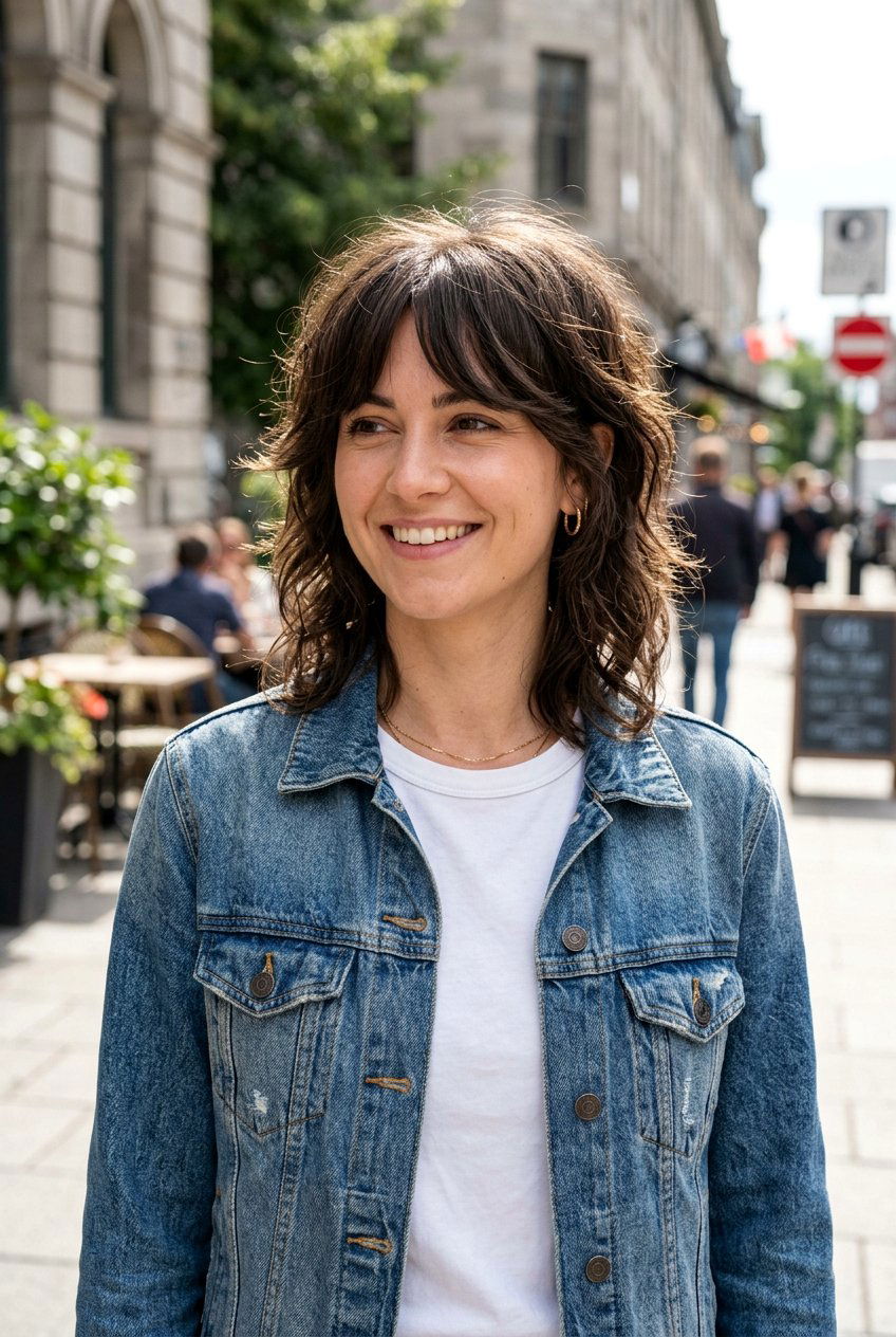 Choppy Shag - 20 stylish mom haircut for fine hair - 20 stylish mom haircut for fine hair