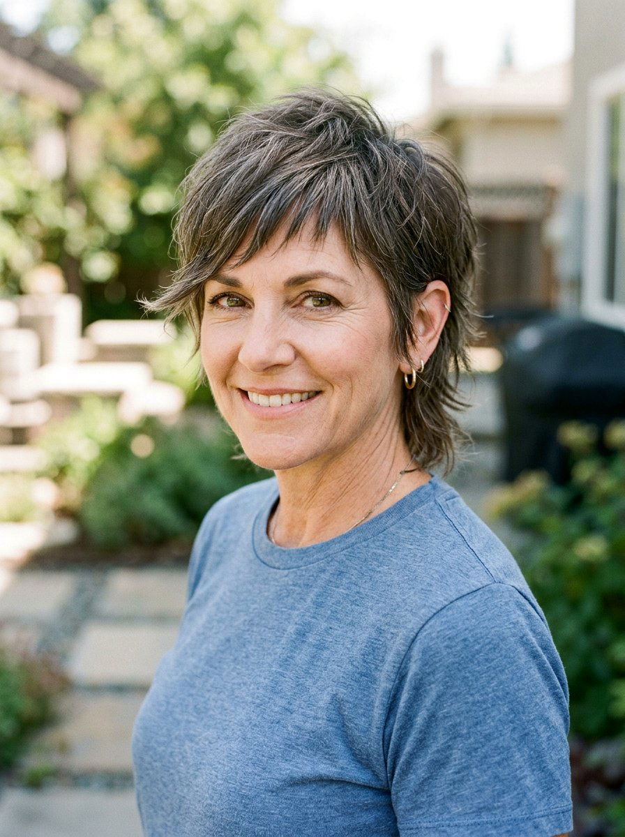 Choppy Short Mullet - 20 short mullet for women over 50 - 20 short mullet for women over 50