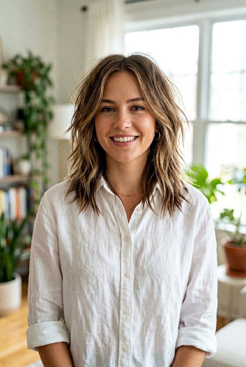 Choppy Shoulder Length Hair - 20 choppy haircut for fine hair women - 20 choppy haircut for fine hair women