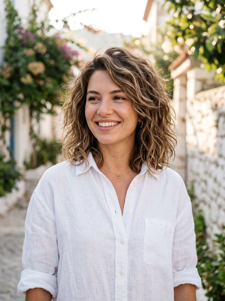 Choppy Shoulder Length Wavy Haircut - 20 shoulder length wavy haircut for fine hair - 20 shoulder length wavy haircut for fine hair