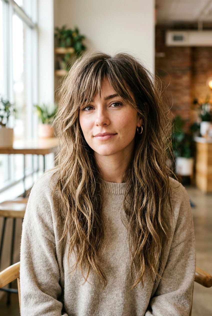 Choppy Side Bangs Long Hair - 20 side bangs for long hair - 20 side bangs for long hair