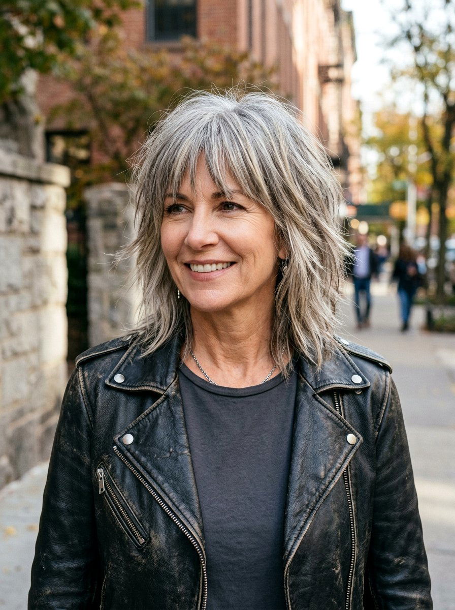 Choppy Straight Shag Haircut - 20 straight shag haircut for women over 50 - 20 straight shag haircut for women over 50