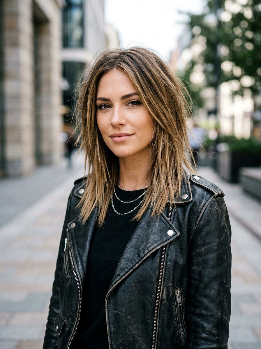 Choppy Straight Shoulder Length Layers - 20 straight shoulder length layers for women - 20 straight shoulder length layers for women