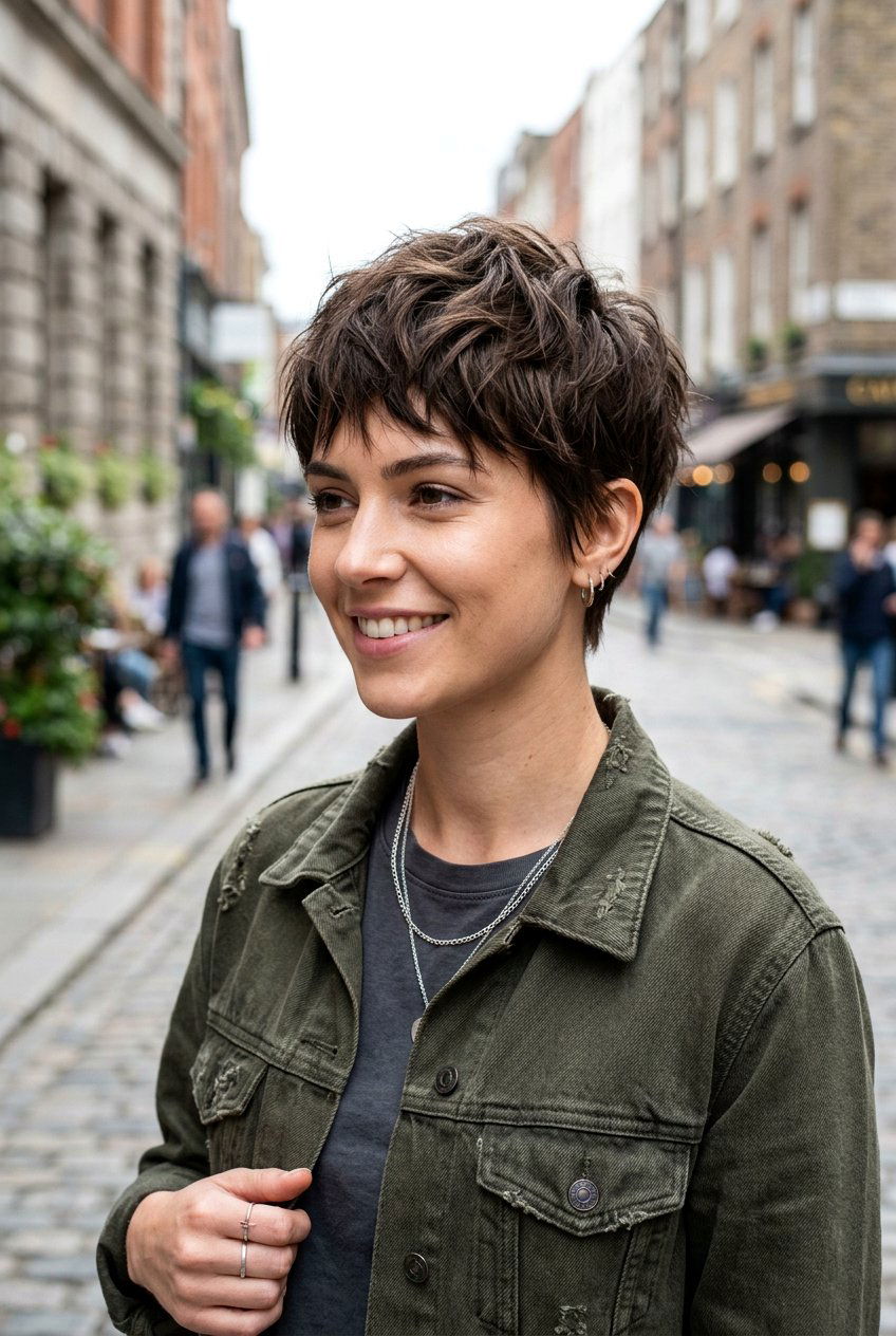 Choppy Textured Cropped Pixie Cut - 20 textured cropped pixie cut - 20 textured cropped pixie cut