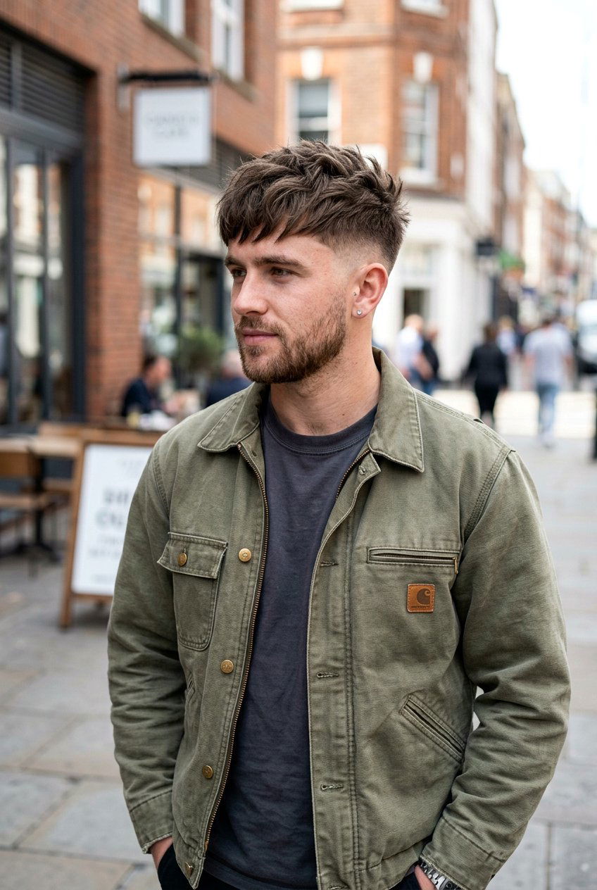 Choppy Textured Fringe Low Fade - 20 low fade with textured fringe men - 20 low fade with textured fringe men