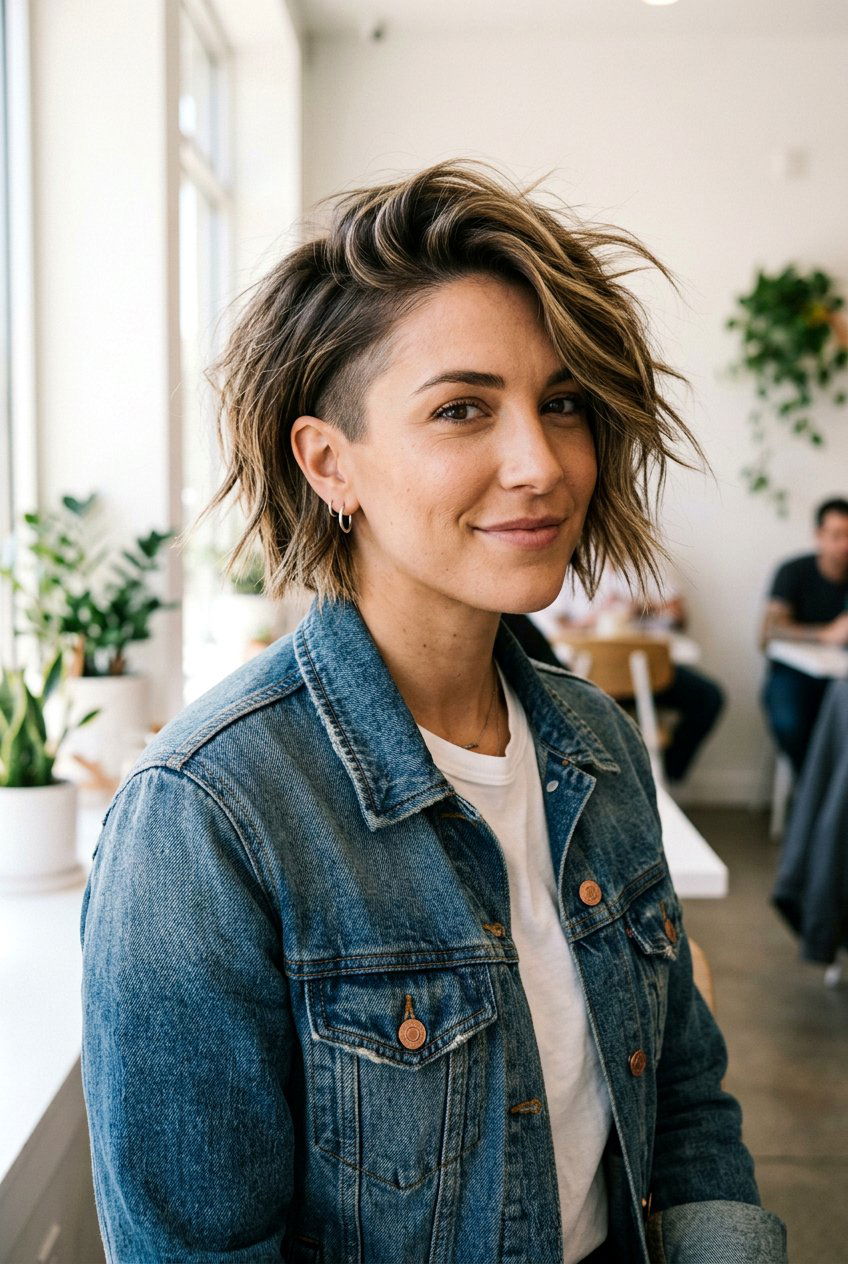 Choppy Undercut Bob Haircut - 20 edgy bob with undercut - 20 edgy bob with undercut