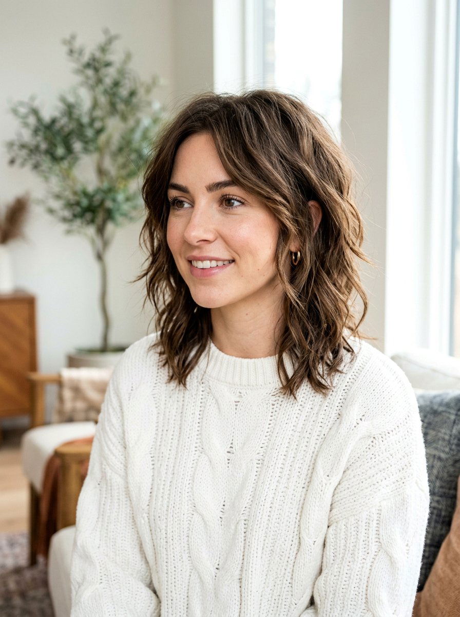 Choppy Wavy Lob - 20 wavy lob for thick coarse hair - 20 wavy lob for thick coarse hair