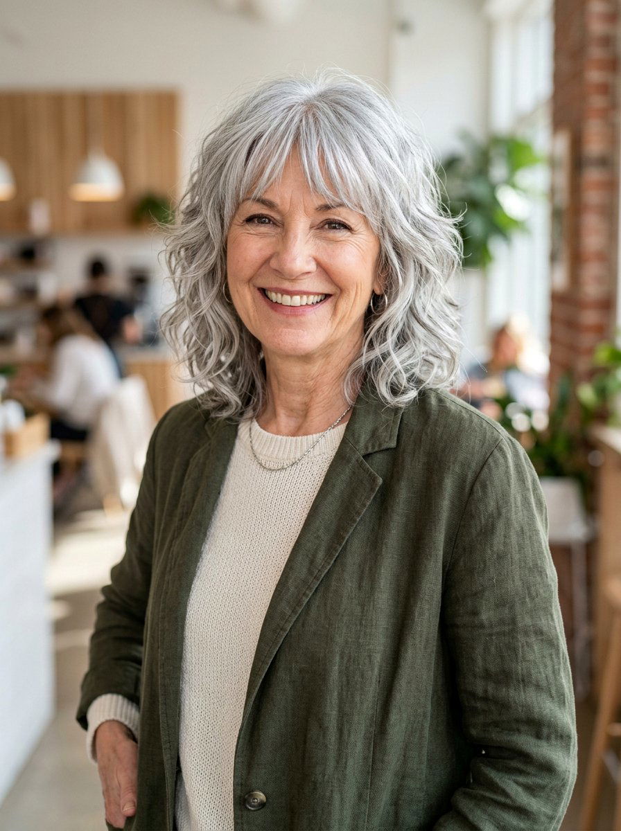 Choppy Wavy Shag Haircut - 20 wavy shag haircut for women over 60 - 20 wavy shag haircut for women over 60