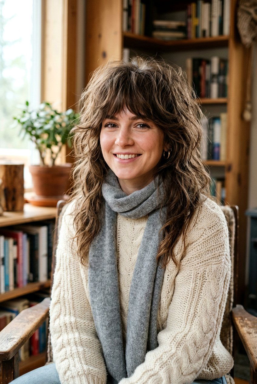 Choppy Wolf Cut Thick Hair - 20 wolf cut for oval face women - 20 wolf cut for oval face women