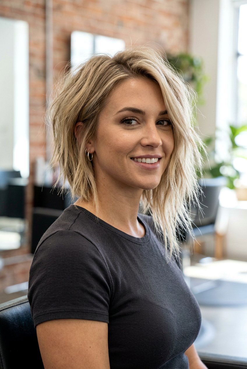 Choppy asymmetrical bob - 20 asymmetrical bob haircut - 20 asymmetrical bob haircut