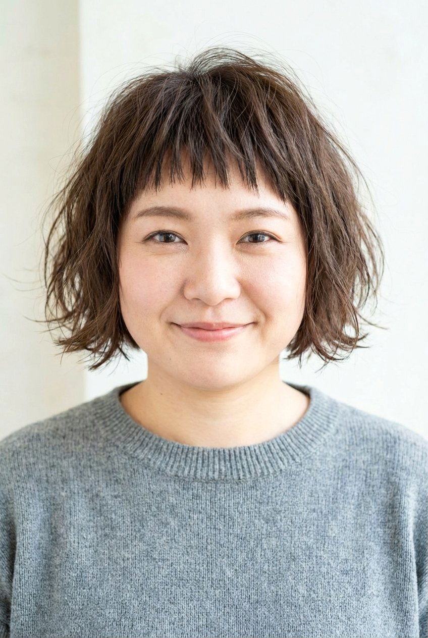 Choppy bangs - 20 bangs for round face - 20 bangs for round face