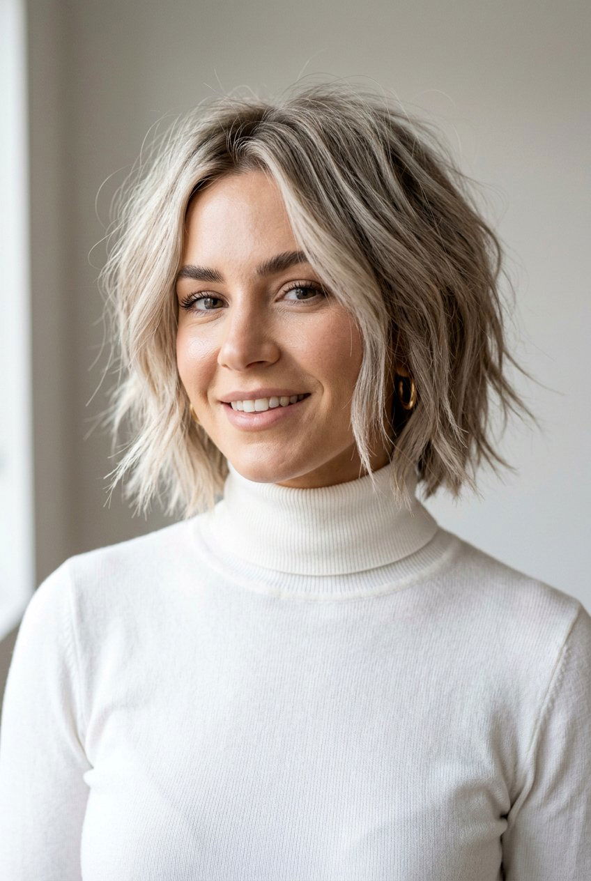 Choppy bob for thick hair - 20 de-bulking haircut for thick hair - 20 de-bulking haircut for thick hair