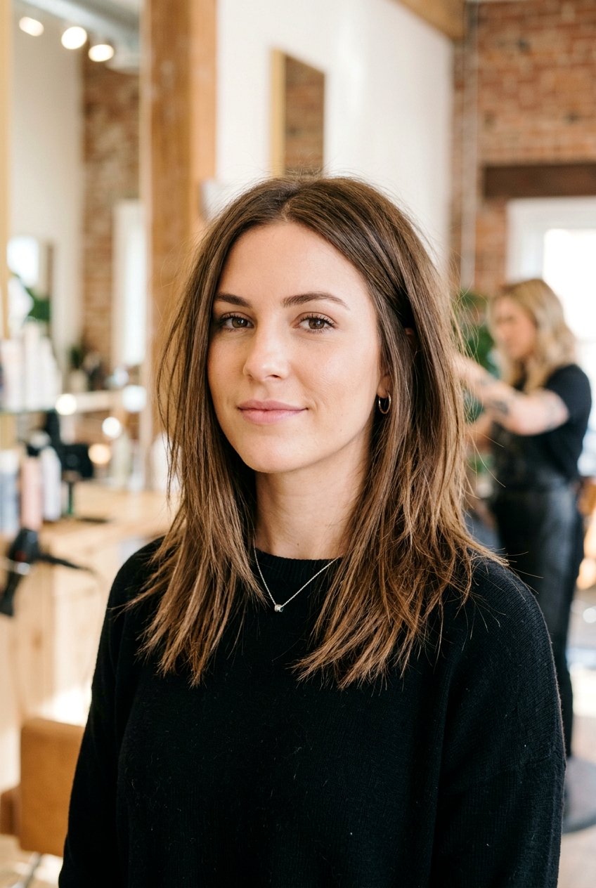 Choppy ends - 20 straight hairstyles for medium hair - 20 straight hairstyles for medium hair