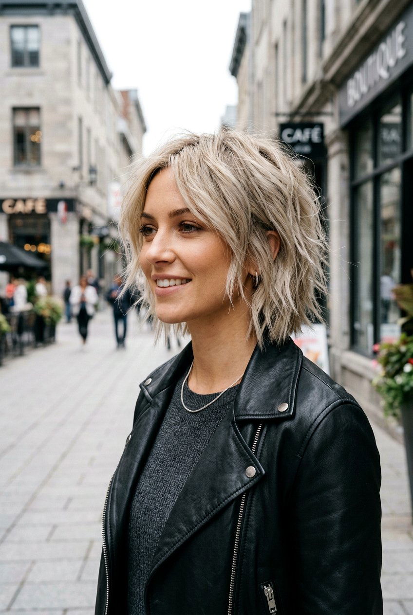 Choppy jaw length bob - 20 jaw length bob haircut - 20 jaw length bob haircut