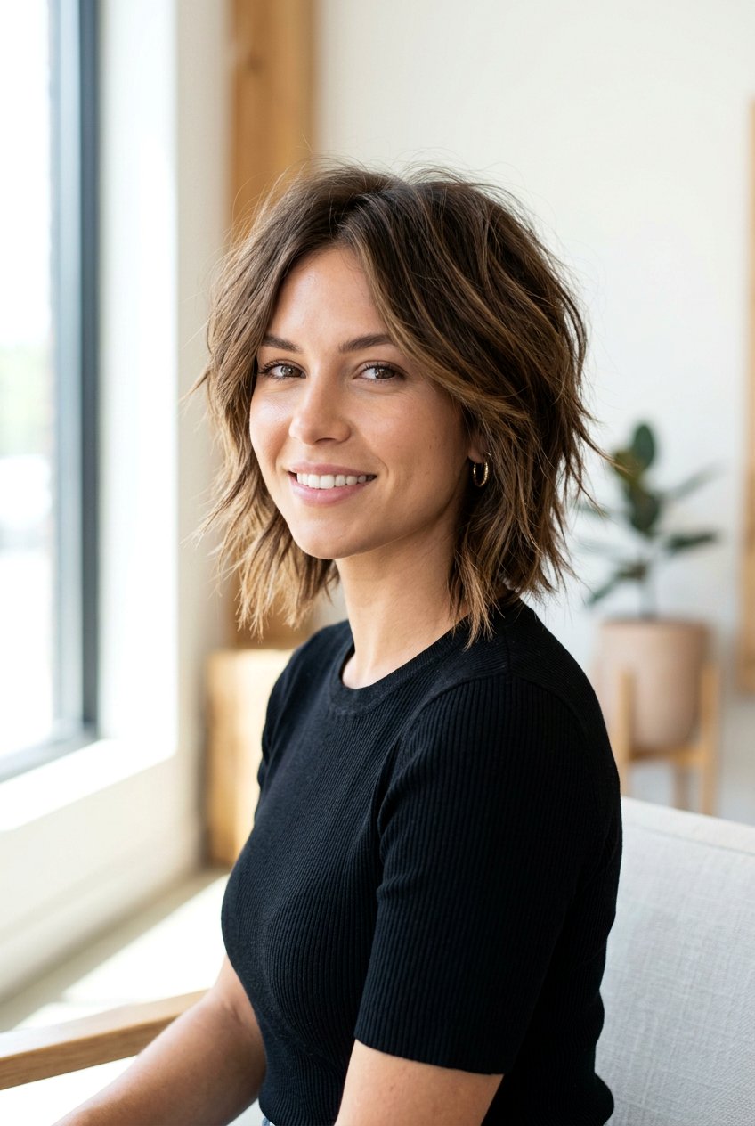 Choppy layered bob - 20 short layered bob haircuts - 20 short layered bob haircuts