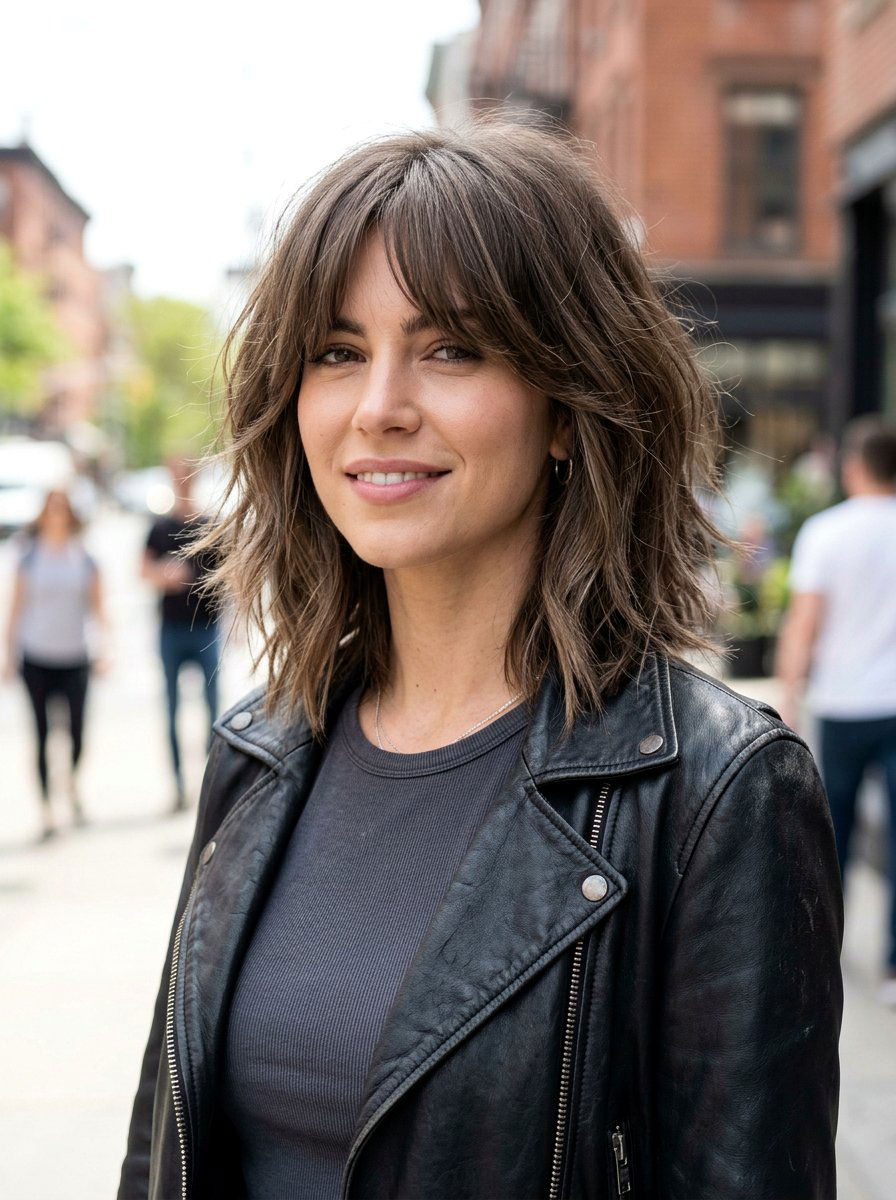 Choppy lob with curtain bangs for thick hair - 20 thick hair lob with curtain bangs - 20 thick hair lob with curtain bangs