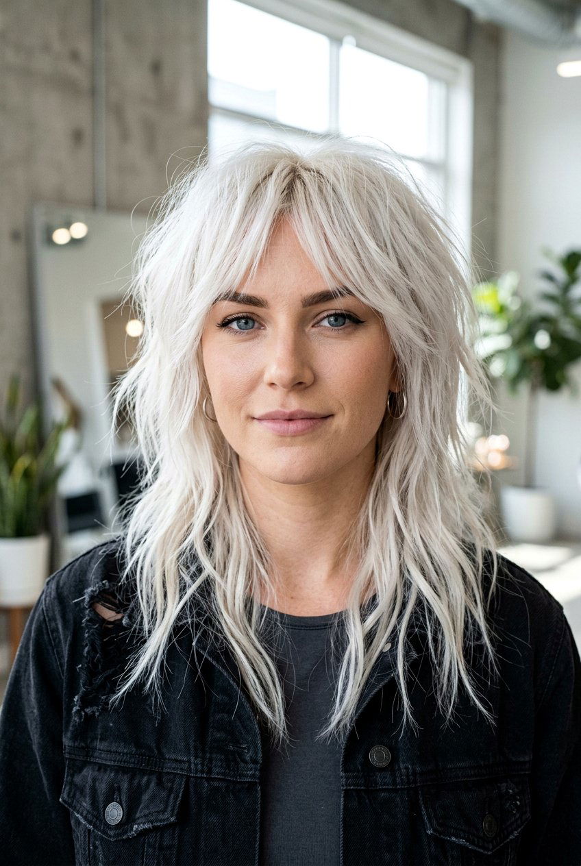 Choppy long razor cut - 20 razor cut long layers - 20 razor cut long layers