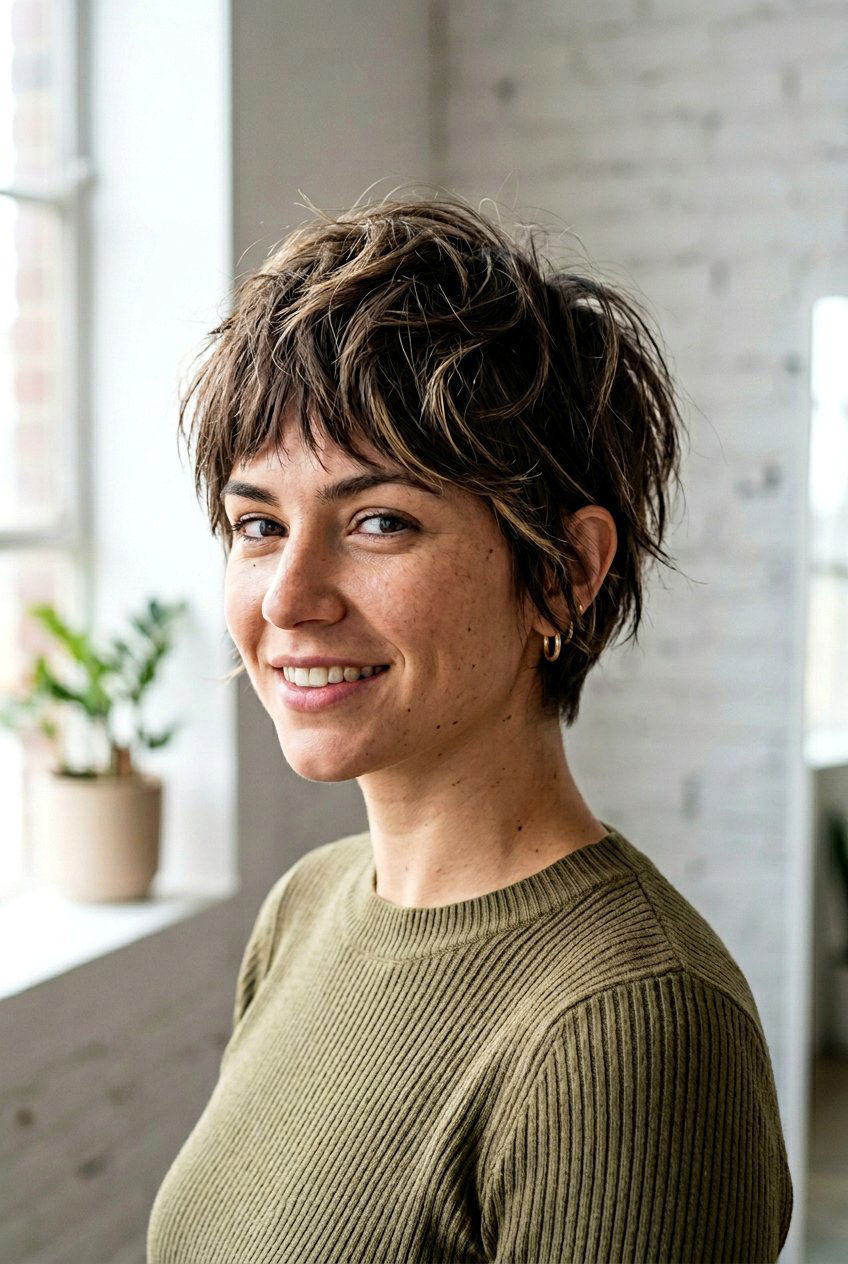 Choppy messy pixie - 20 edgy short haircuts for women - 20 edgy short haircuts for women