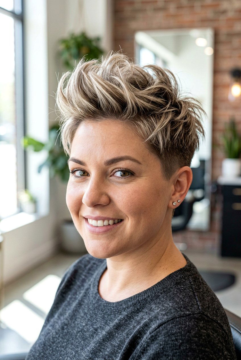 Choppy pixie for round face - 20 choppy pixie haircut - 20 choppy pixie haircut