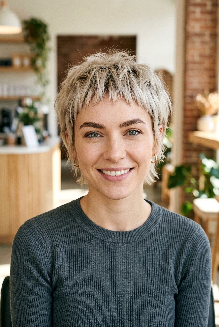 Choppy pixie with baby bangs - 20 choppy pixie haircut - 20 choppy pixie haircut