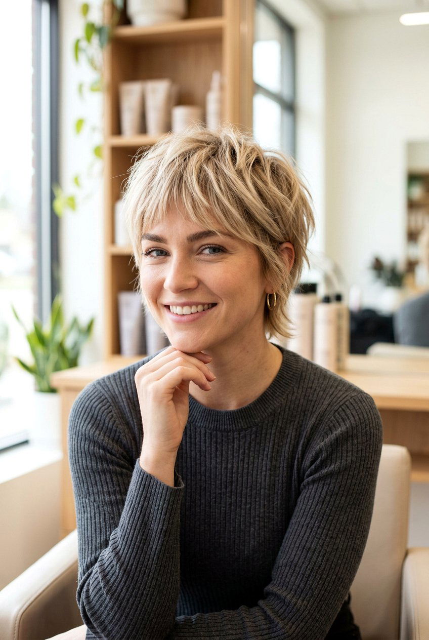 Choppy pixie with bangs - 20 choppy pixie haircut - 20 choppy pixie haircut