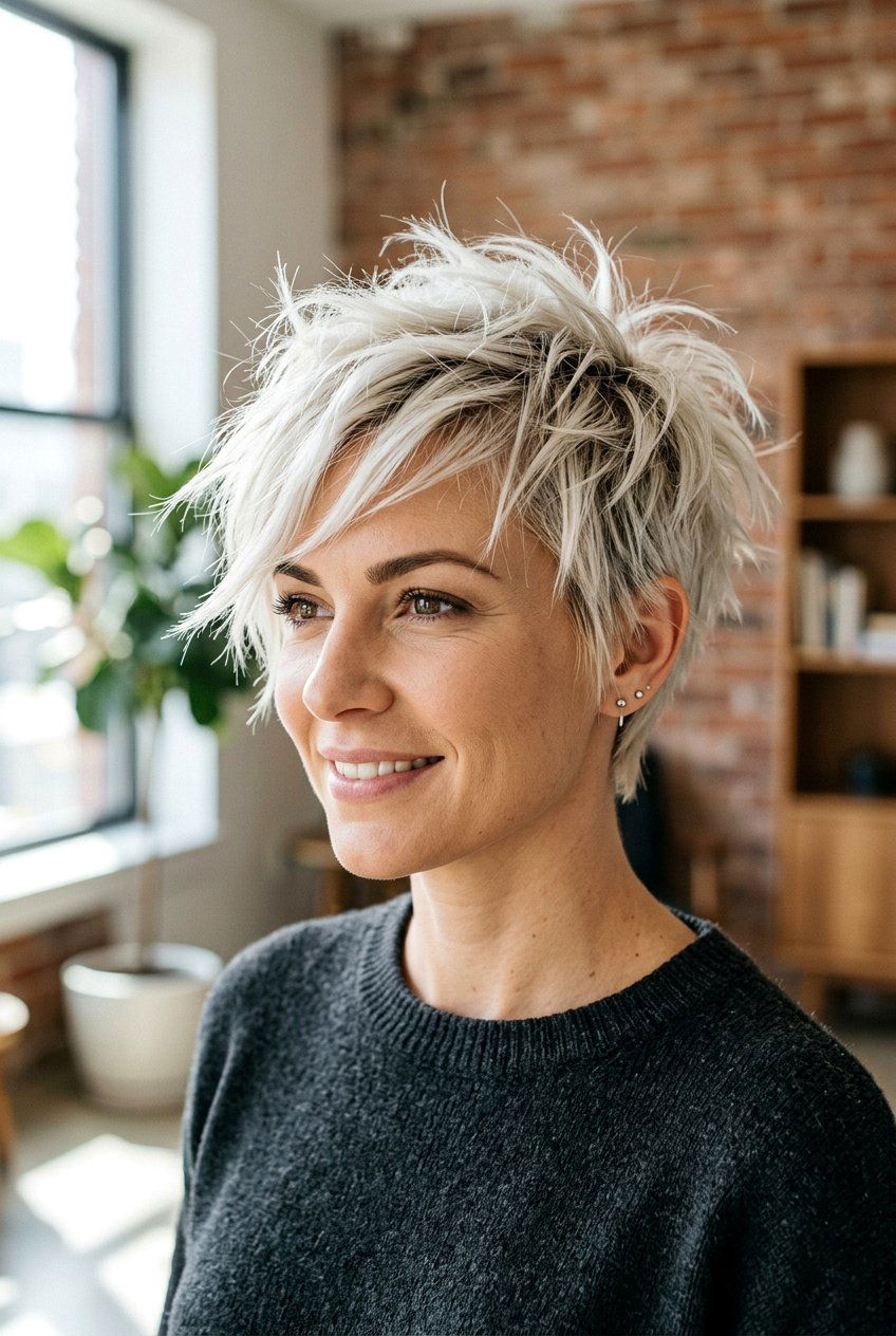 Choppy spiky pixie - 20 spiky pixie haircut - 20 spiky pixie haircut