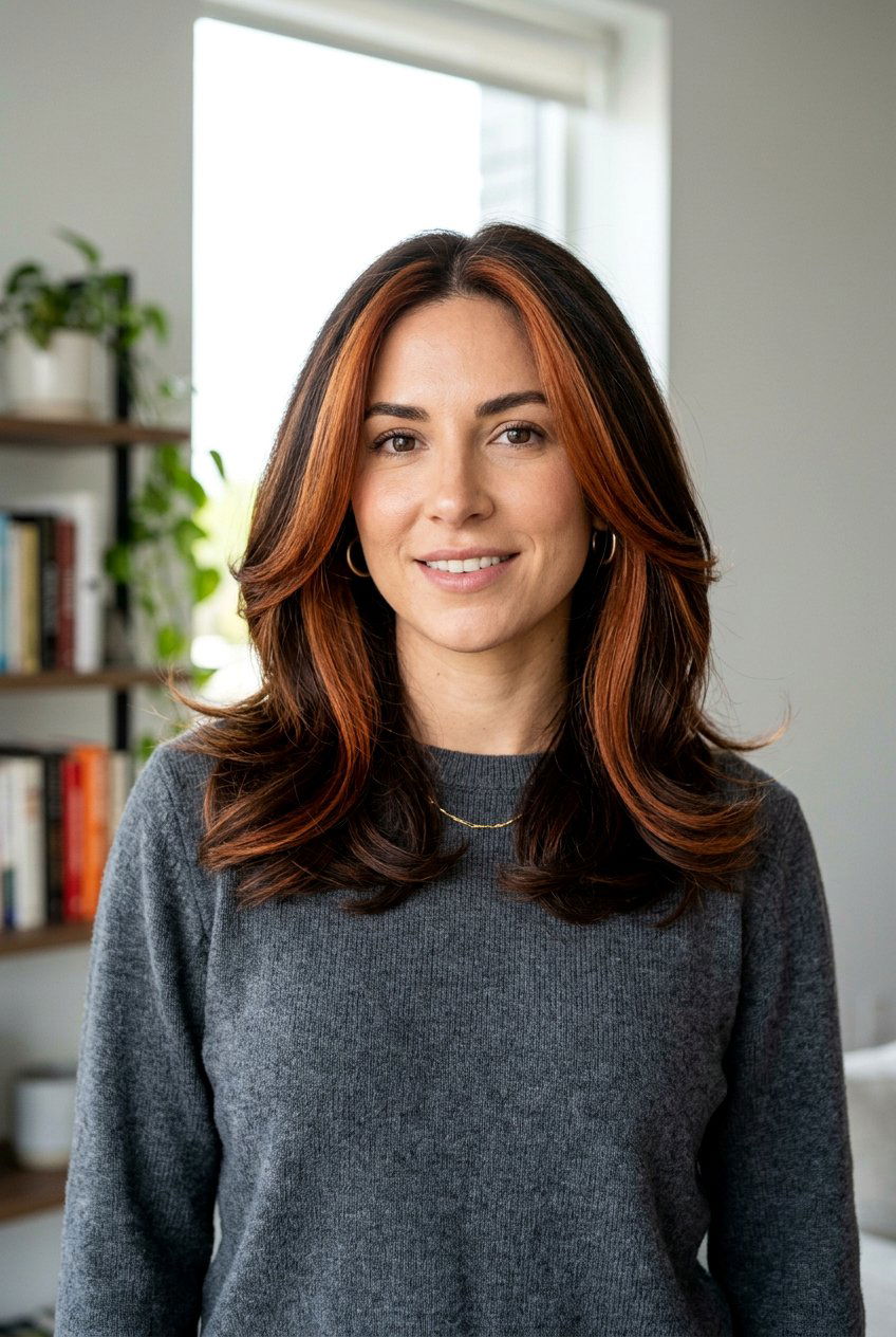 Chunky Auburn Highlights On Dark Brown Hair - 20 auburn highlights on dark brown hair - 20 auburn highlights on dark brown hair