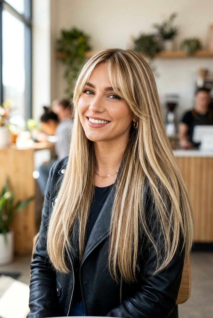 Chunky Blonde Balayage With Curtain Bangs - 20 blonde balayage with curtain bangs - 20 blonde balayage with curtain bangs