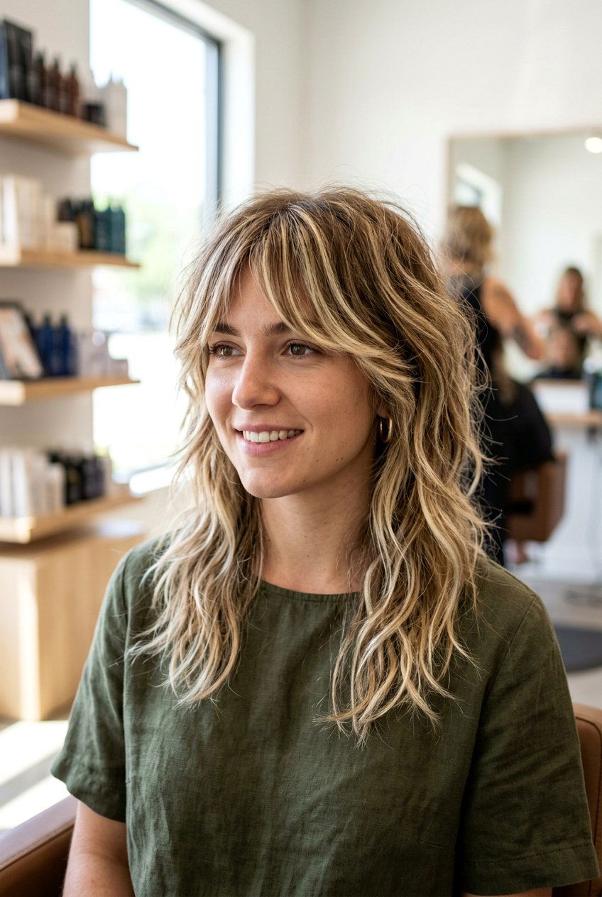 Chunky Blonde Highlights For Wolf Cut - 20 chunky highlights hair - 20 chunky highlights hair