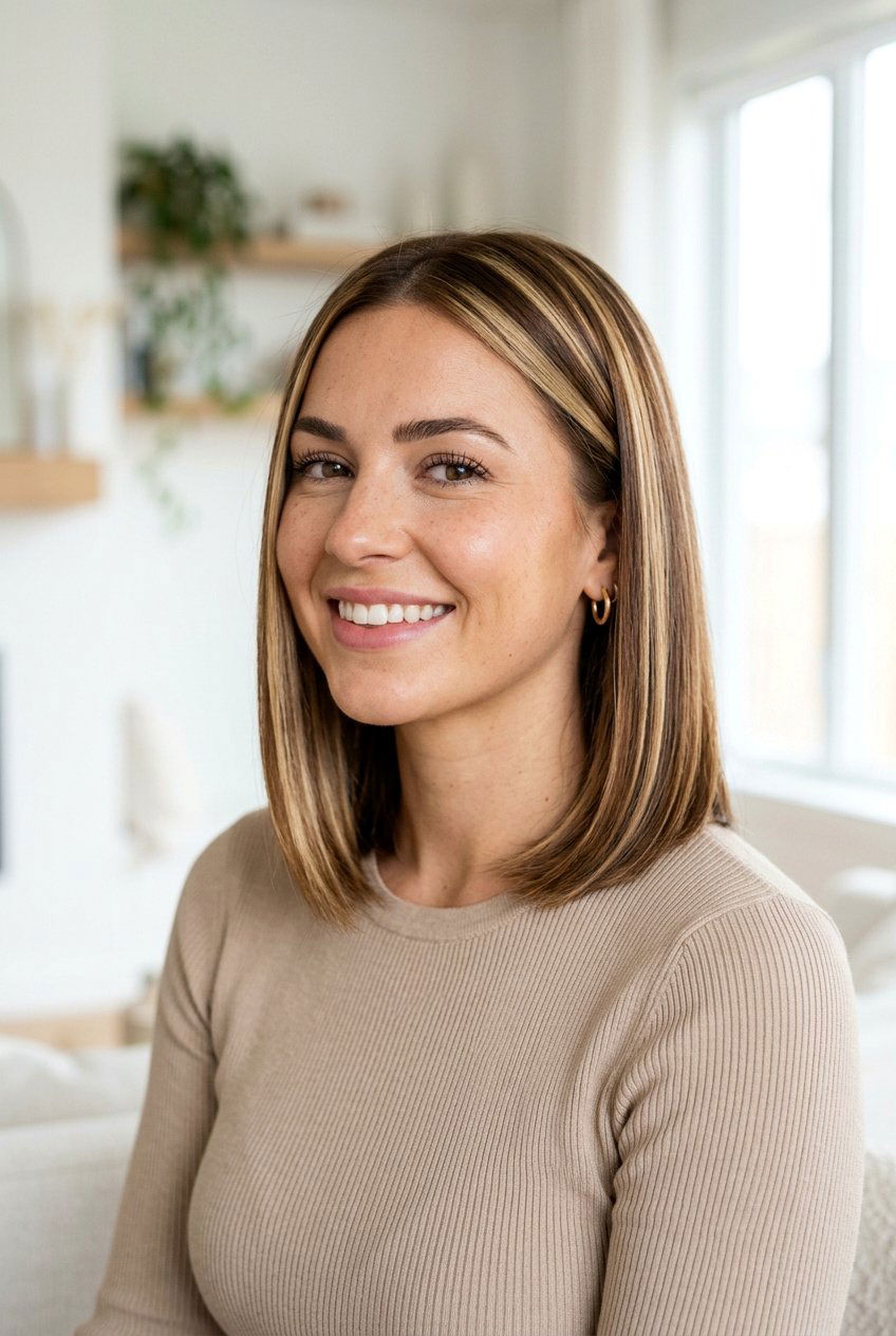 Chunky Blonde Highlights On Brown Hair - 20 high contrast blonde highlights - 20 high contrast blonde highlights