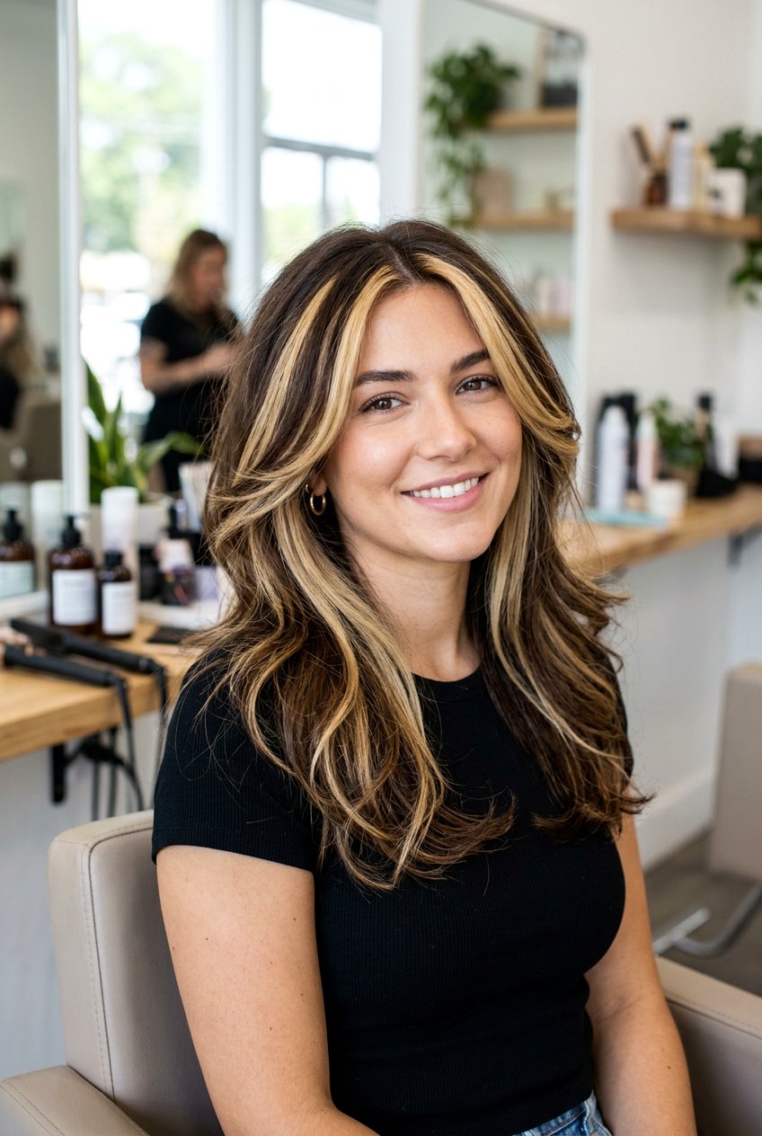 Chunky Blonde Highlights On Brunette Hair - 20 brunette hair with blonde highlights - 20 brunette hair with blonde highlights