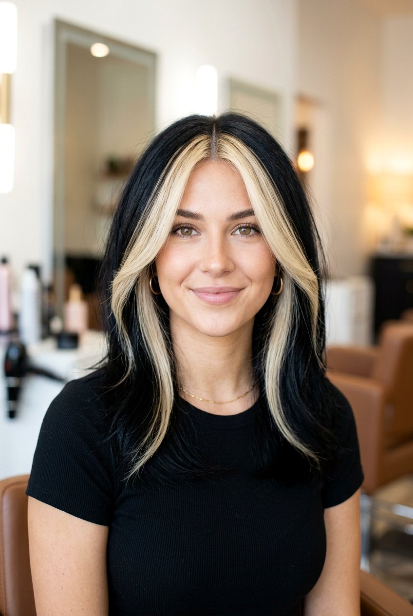 Chunky Blonde Money Piece - 20 money piece hair color - 20 money piece hair color