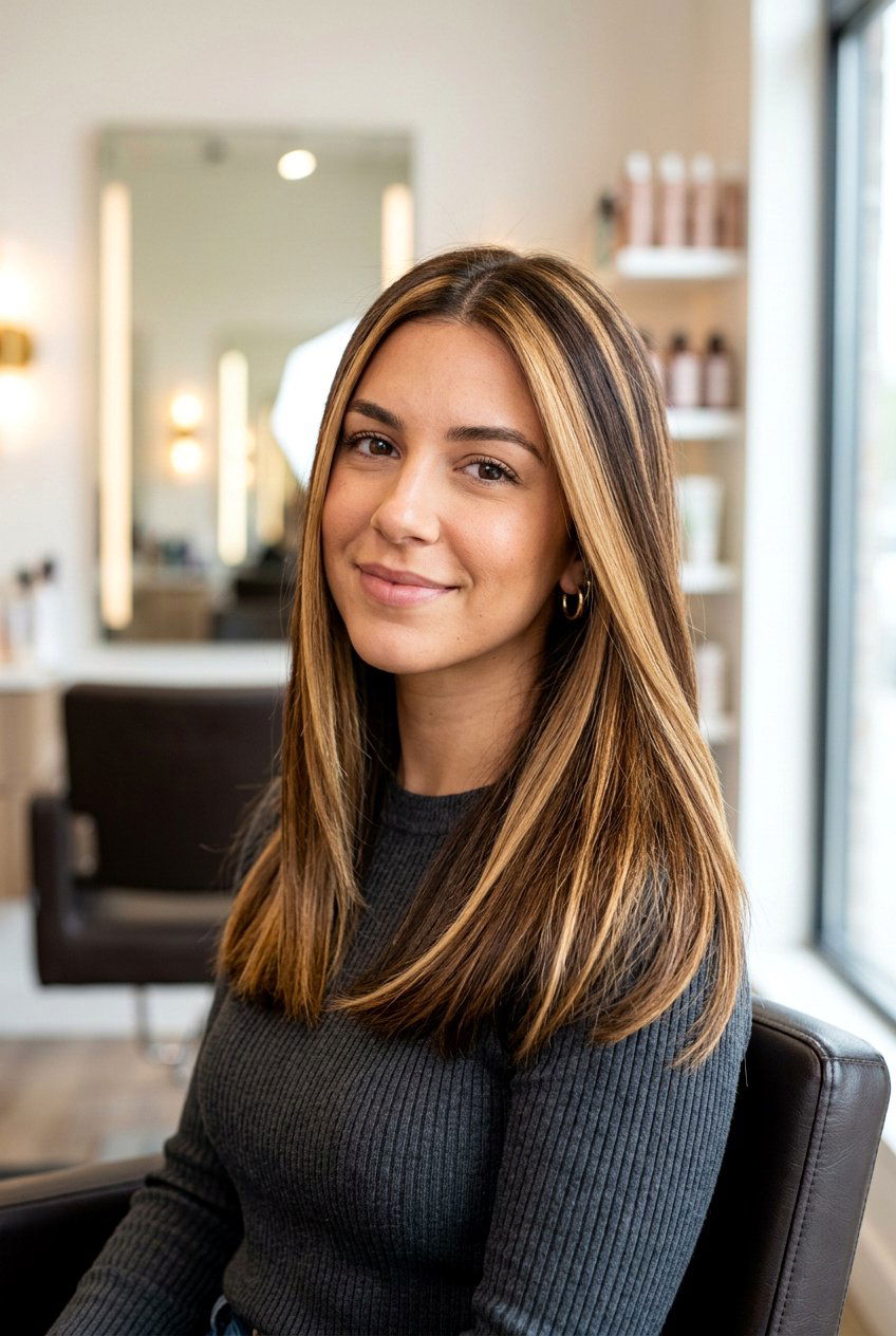 Chunky Bronde Ribbon Highlights - 20 brunette ribbon highlights - 20 brunette ribbon highlights