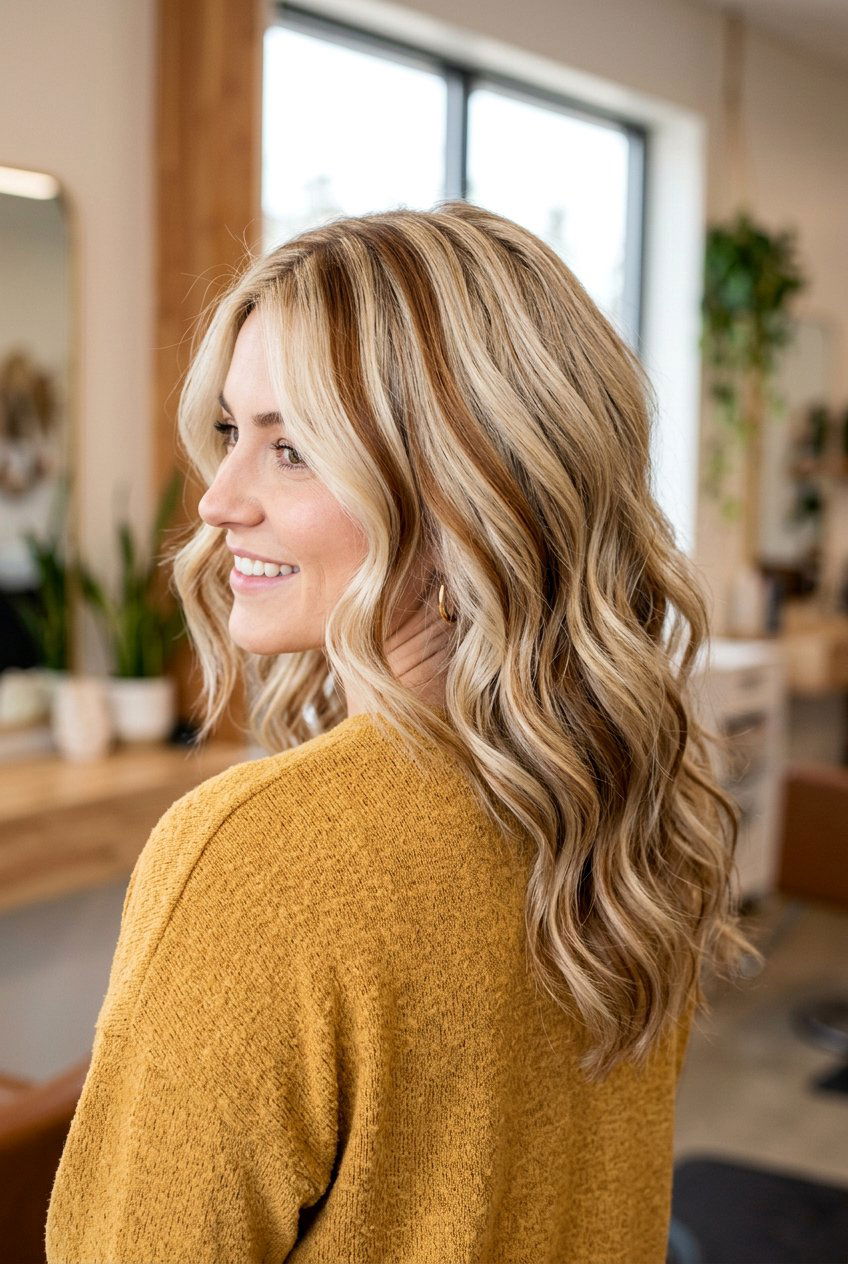 Chunky Caramel Lowlights On Blonde Hair - 20 blonde hair with caramel lowlights - 20 blonde hair with caramel lowlights