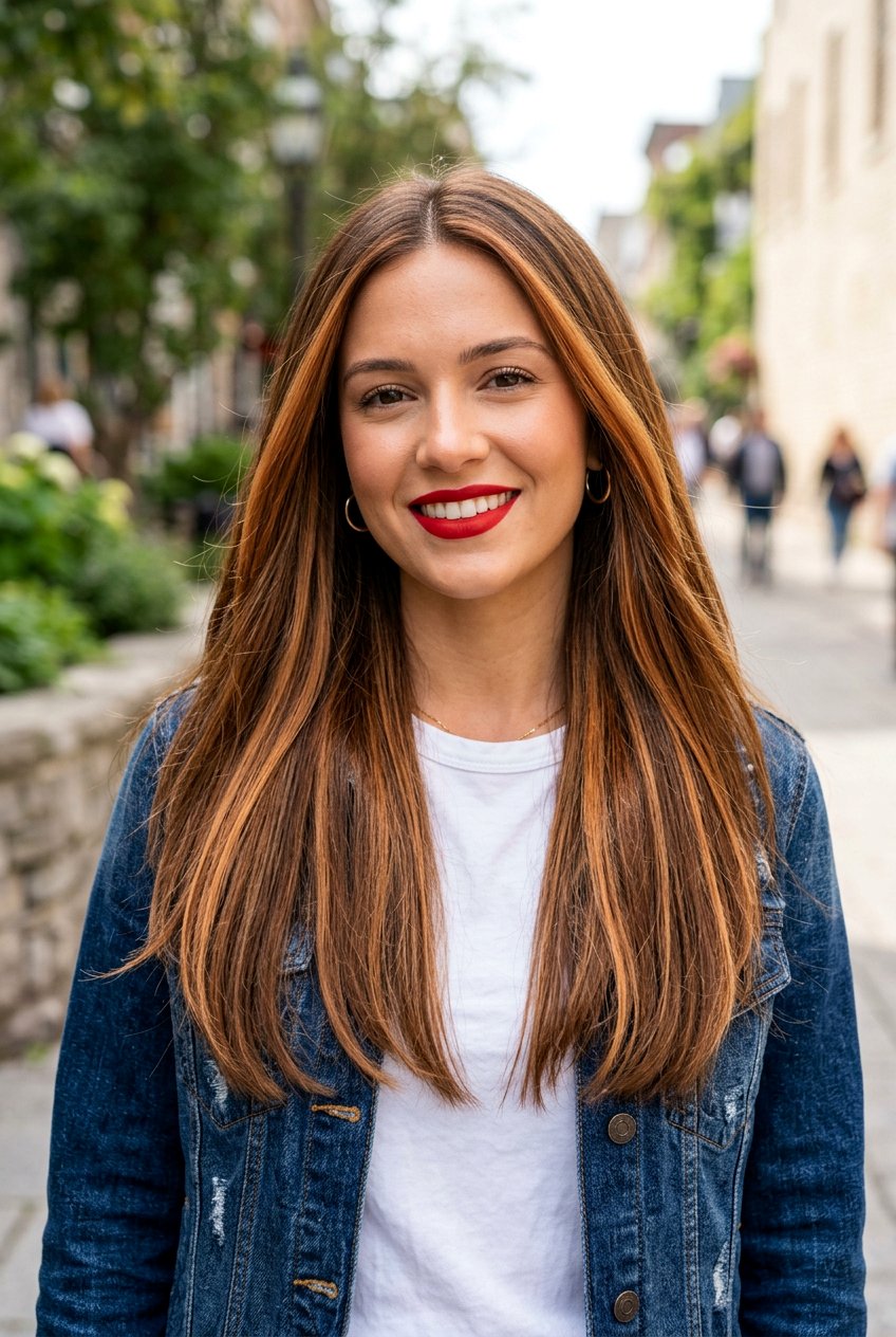 Chunky Copper Bronde Balayage Highlights - 20 copper bronde balayage - 20 copper bronde balayage