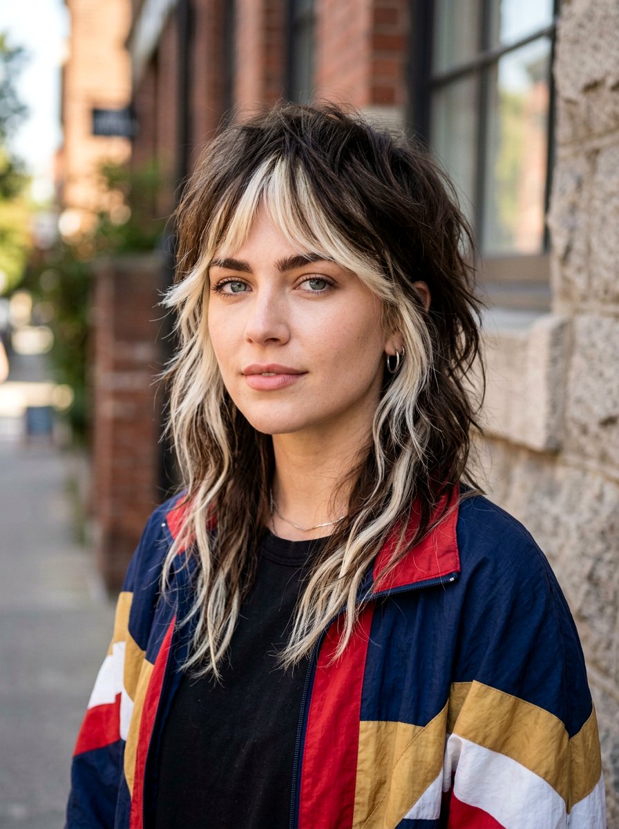 Chunky Highlights Wolf Cut - 20 wolf cut hair color ideas - 20 wolf cut hair color ideas