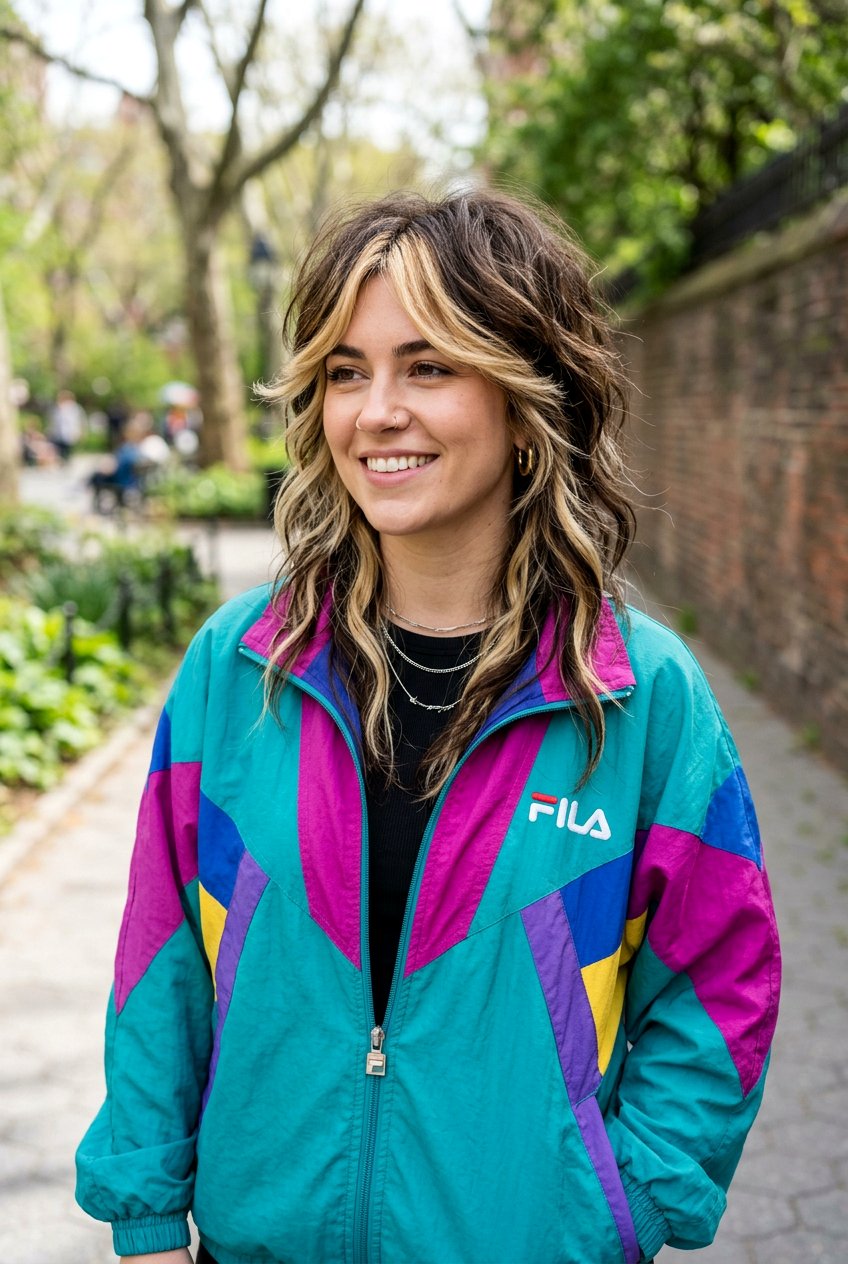 Chunky Highlights Wolf Cut - 20 hair color ideas for wolf cuts - 20 hair color ideas for wolf cuts