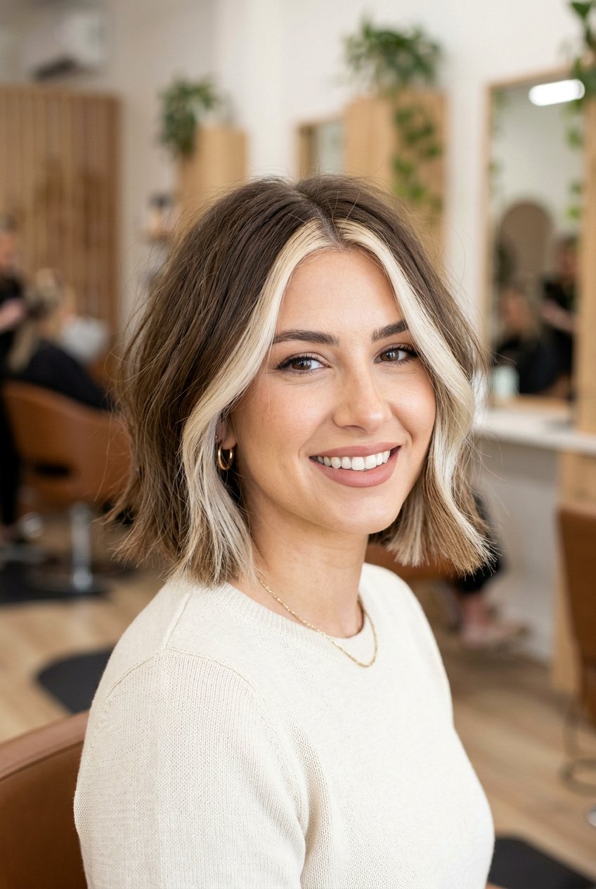 Chunky Money Piece On Short Bob - 20 chunky money piece hair - 20 chunky money piece hair