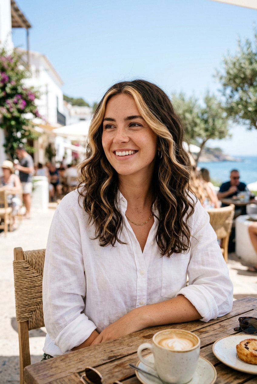 Chunky Money Piece On Wavy Textured Hair - 20 chunky money piece hair - 20 chunky money piece hair