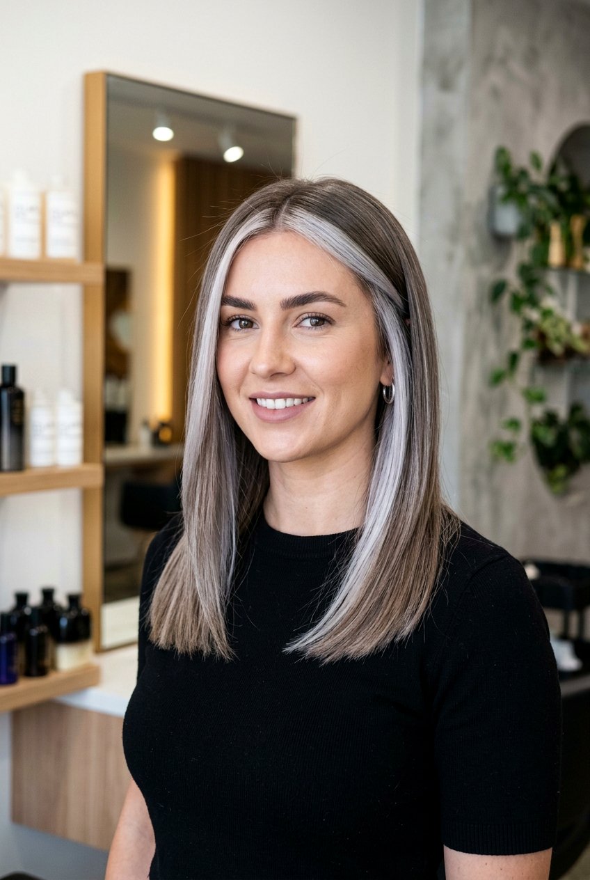 Chunky Money Piece With Ash Blonde Tones - 20 chunky money piece hair - 20 chunky money piece hair